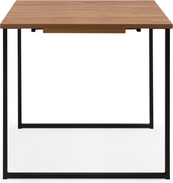 Обеденный стол Notta Лиман 120/160x80 / 619210 (дуб крафт золотой/черный матовый)