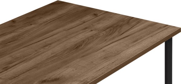 Обеденный стол Notta Лиман 140х80 / 615156 (дуб крафт табачный/черный матовый)