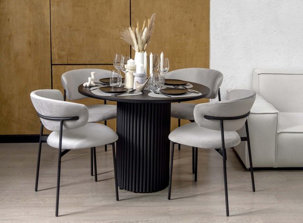 Обеденный стол Notta Барел 110 / 615169 (черный/черный)