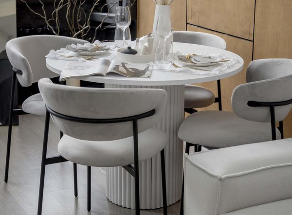 Обеденный стол Notta Барел 100 / 615163 (белый/белый)