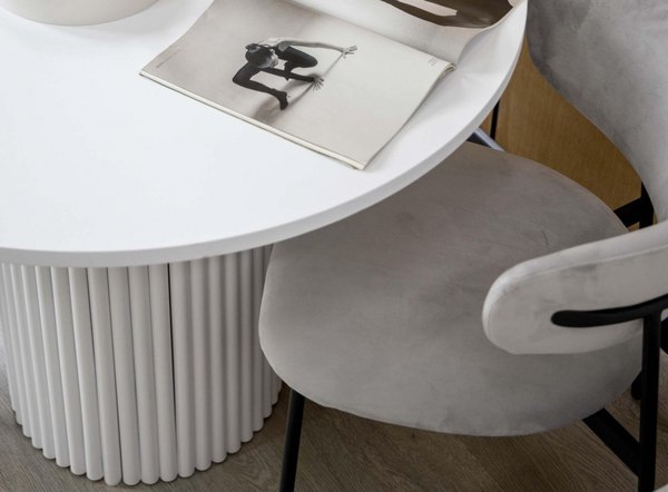 Обеденный стол Notta Барел 110 / 615167 (белый/белый)