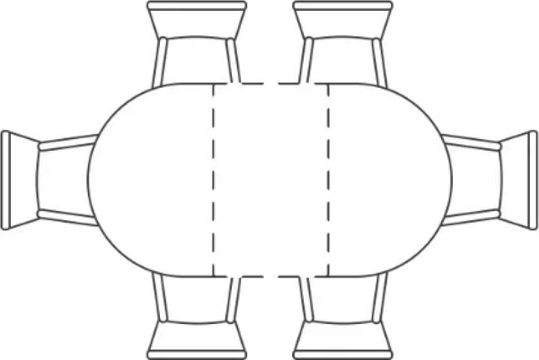 Обеденный стол Woodville Кловис / 462138 (черный мрамор/черный)