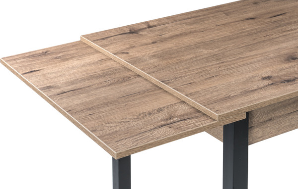 Обеденный стол Woodville Форли / 424178 (дуб велингтон/черный матовый)