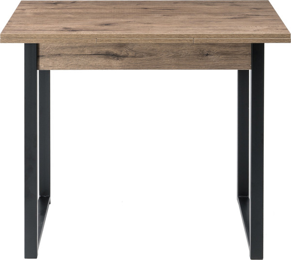 Обеденный стол Woodville Форли / 424178 (дуб велингтон/черный матовый)