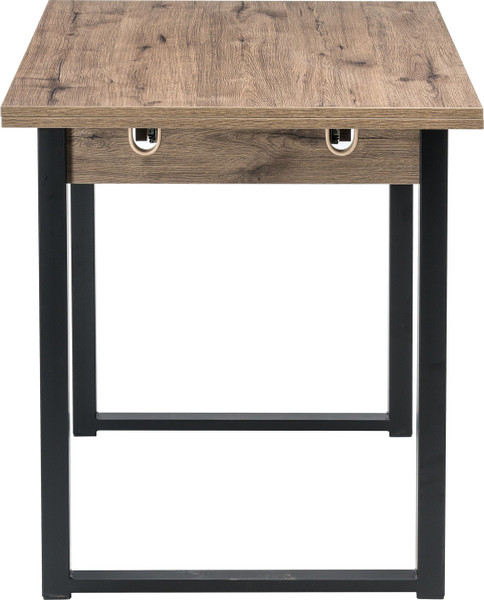 Обеденный стол Woodville Форли / 424178 (дуб велингтон/черный матовый)