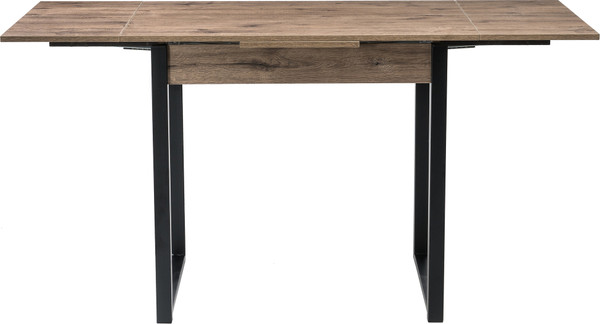 Обеденный стол Woodville Форли / 424178 (дуб велингтон/черный матовый)