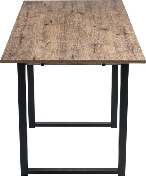 Обеденный стол Woodville Форли / 424178 (дуб велингтон/черный матовый)