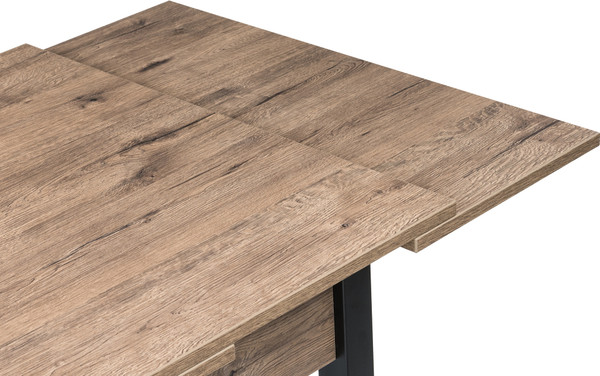 Обеденный стол Woodville Форли / 424178 (дуб велингтон/черный матовый)