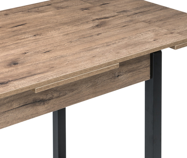 Обеденный стол Woodville Форли / 424178 (дуб велингтон/черный матовый)