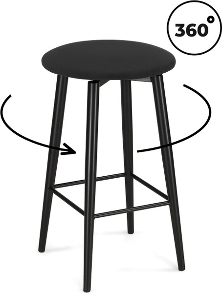 Табурет барный Woodville Гангток крутящийся / 578582