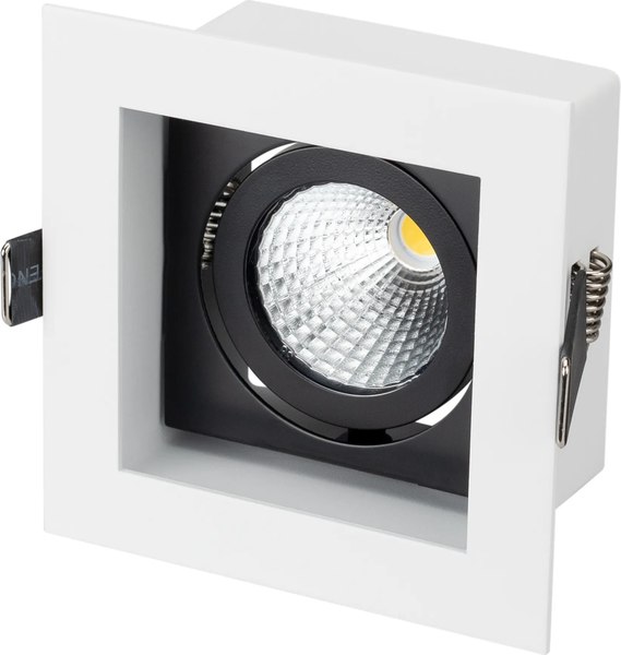 Точечный светильник Arlight CL-KARDAN-S102x102-9W Warm WH-BK 38deg / 024126 - фото
