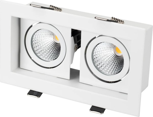 Точечный светильник Arlight CL-KARDAN-S180x102-2x9W Day WH 38deg / 024138 - фото