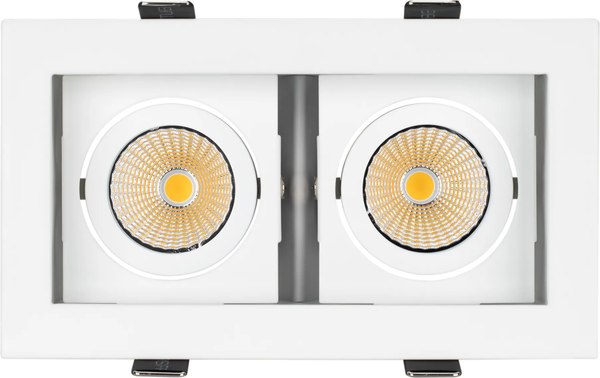 Точечный светильник Arlight CL-KARDAN-S180x102-2x9W Warm WH 38deg / 024127