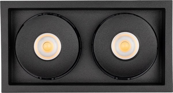 Точечный светильник Arlight CL-SIMPLE-S148x80-2x9W Day4000 BK 45deg / 026877