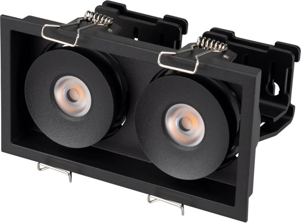 Точечный светильник Arlight CL-SIMPLE-S148x80-2x9W Warm3000 BK 45deg / 028151 - фото