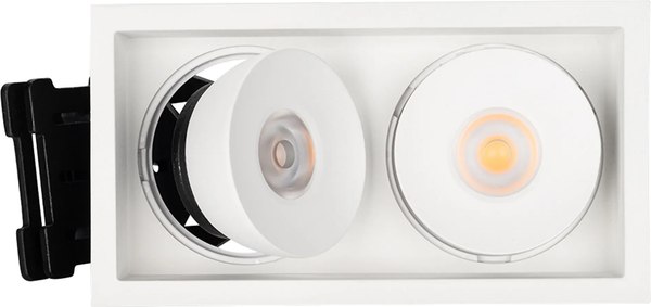 Точечный светильник Arlight CL-SIMPLE-S148x80-2x9W Warm3000 WH 45deg / 026876