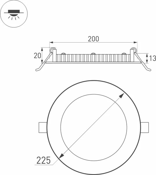 Точечный светильник Arlight DL-225M-21W Warm White / 020119