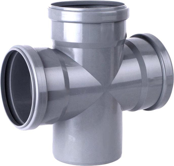 Крестовина внутренней канализации МультиМирПласт Ду 110х110х110х90 - фото