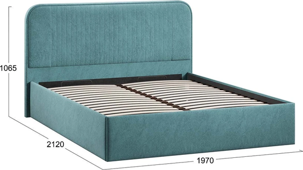 Двуспальная кровать ТриЯ Тиффани Тип 1 c ПМ 180x200