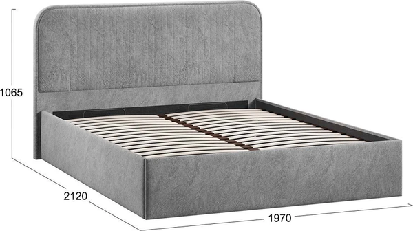 Двуспальная кровать ТриЯ Тиффани Тип 1 c ПМ 180x200