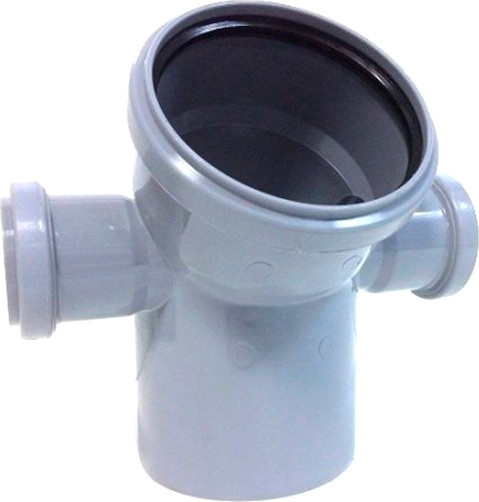 Отвод внутренней канализации МультиМирПласт Ду 110х50х50х45 Л/П - фото