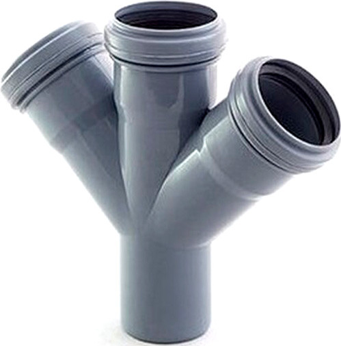 Крестовина внутренней канализации МультиМирПласт Ду 50х50х50х45 - фото