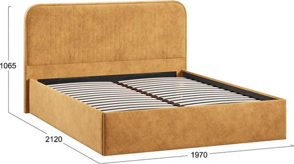 Двуспальная кровать ТриЯ Тиффани Тип 1 c ПМ 180x200