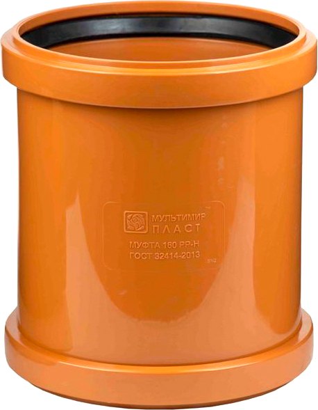 Муфта наружной канализации МультиМирПласт Ду 110 SN4 - фото