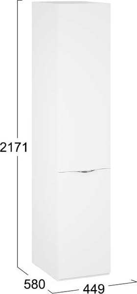 Шкаф-пенал ТриЯ Глосс 580 / СМ-319.07.001