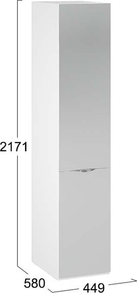 Шкаф-пенал ТриЯ Глосс 580 / СМ-319.07.002