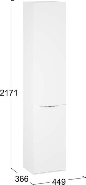 Шкаф-пенал ТриЯ Глосс 366 / СМ-319.07.011