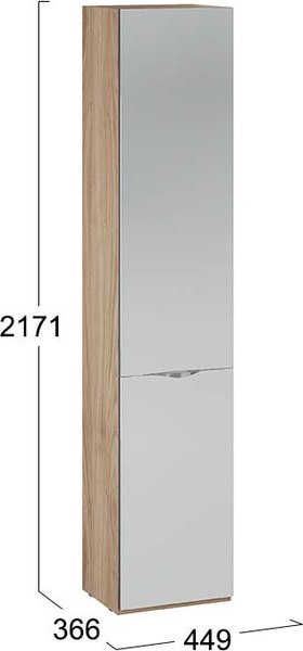 Шкаф-пенал ТриЯ Глосс 366 / СМ-319.07.012