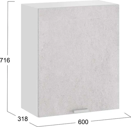 Шкаф навесной для кухни ТриЯ Гранита 1В6 с одной дверью