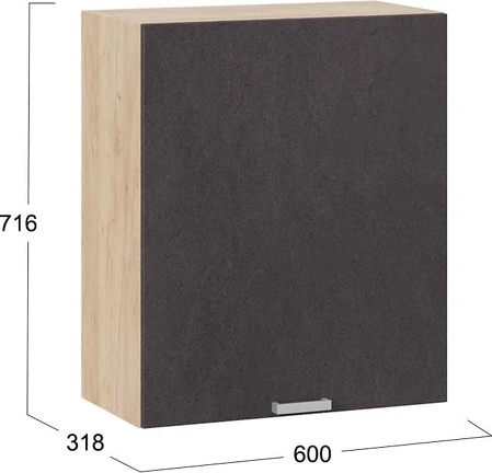 Шкаф навесной для кухни ТриЯ Гранита 1В6 с одной дверью