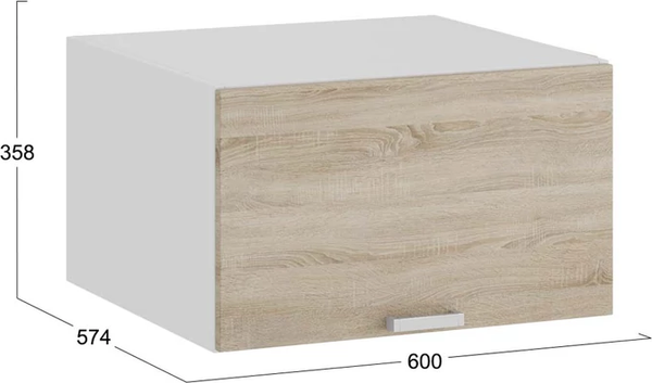 Шкаф навесной для кухни ТриЯ Гранита 1В6ГП с одной откидной дверью