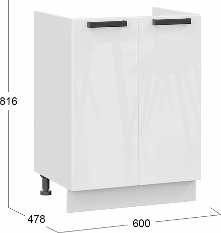 Шкаф под мойку ТриЯ Детройт исп.2 1Н6М с одной дверью