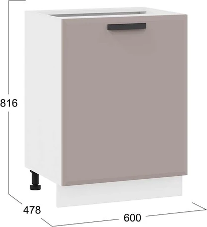 Шкаф-стол кухонный ТриЯ Тиана 1Н6 с одной дверью