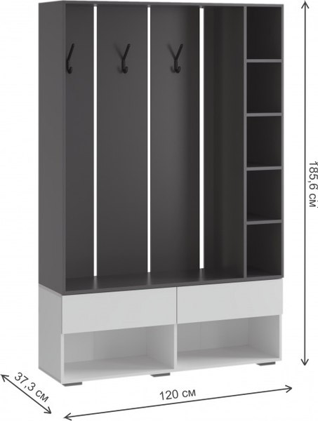 Секция в прихожую Woodville Роут / 619907