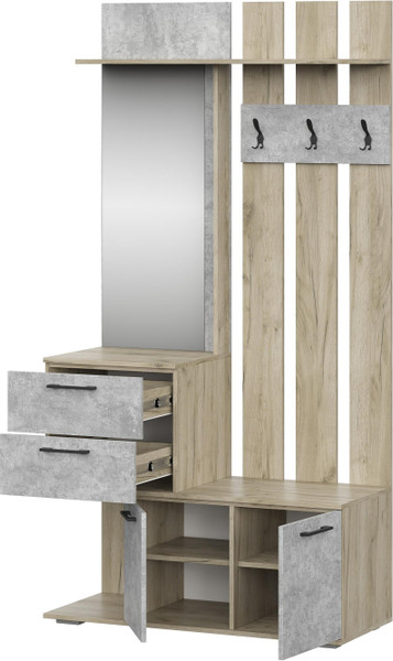 Секция в прихожую Woodville Вальс ВШ-1 / 508424