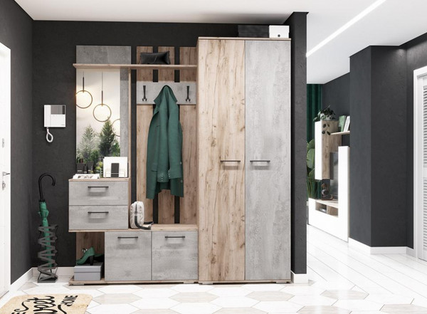 Секция в прихожую Woodville Вальс ВШ-1 / 508424