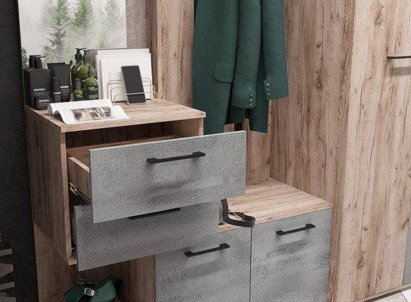 Секция в прихожую Woodville Вальс ВШ-1 / 508424