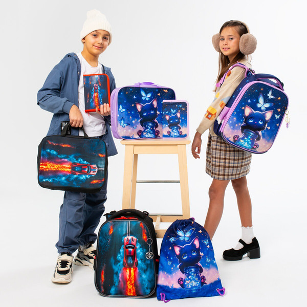 Школьный рюкзак Brauberg Premium. Foggy Car / 273103