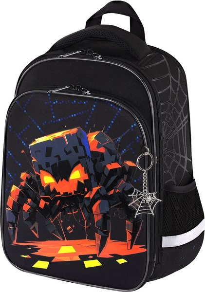 Школьный рюкзак Brauberg Quadro. Fire Spider / 273106 - фото