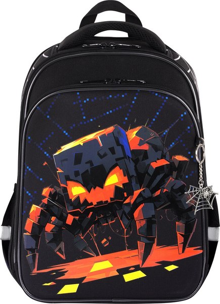 Школьный рюкзак Brauberg Quadro. Fire Spider / 273106