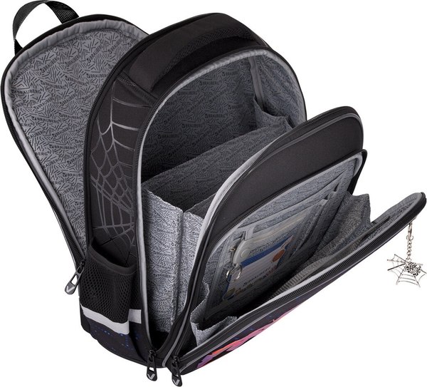 Школьный рюкзак Brauberg Quadro. Fire Spider / 273106
