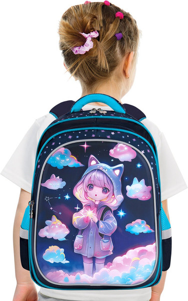 Школьный рюкзак Brauberg Kids Flossy. Sky Girl / 273179