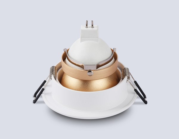 Точечный светильник Ambrella TN102823 WH/GD