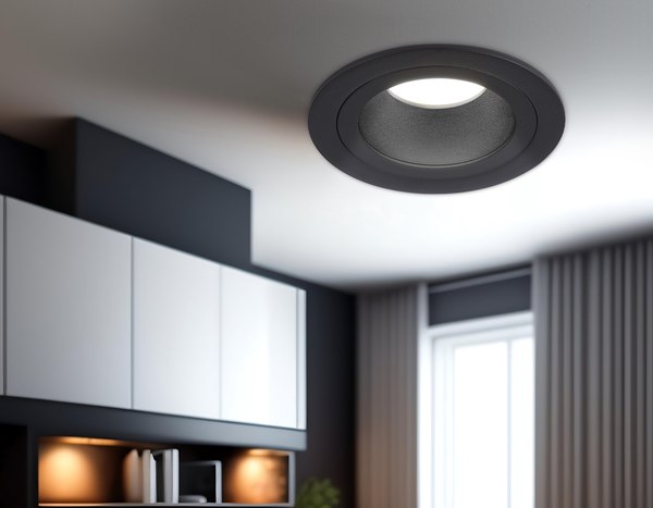 Точечный светильник Ambrella TN102824 BK/BK