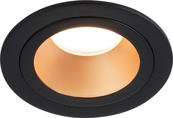 Точечный светильник Ambrella TN102825 BK/GD - фото