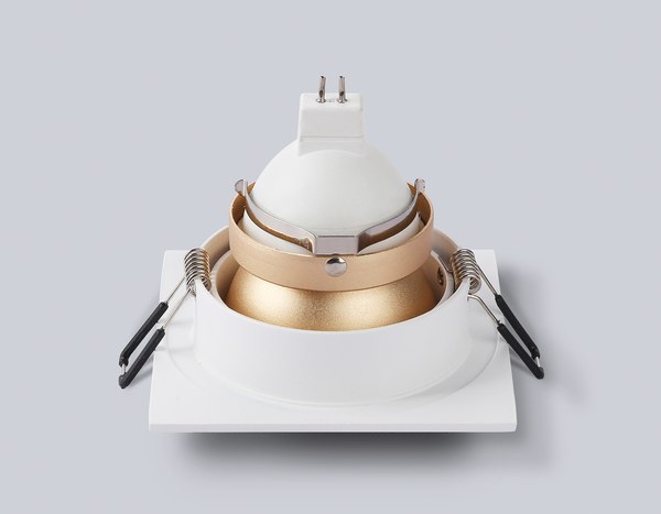 Точечный светильник Ambrella TN102827 WH/GD